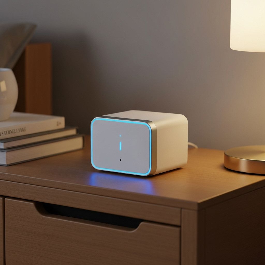 RestPod Device - AI-powered bedside sleep optimization device
